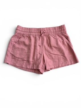 Southern Marsh Rachel Mauve Linen & Tencel Drawstring Shorts – Women’s Size XS